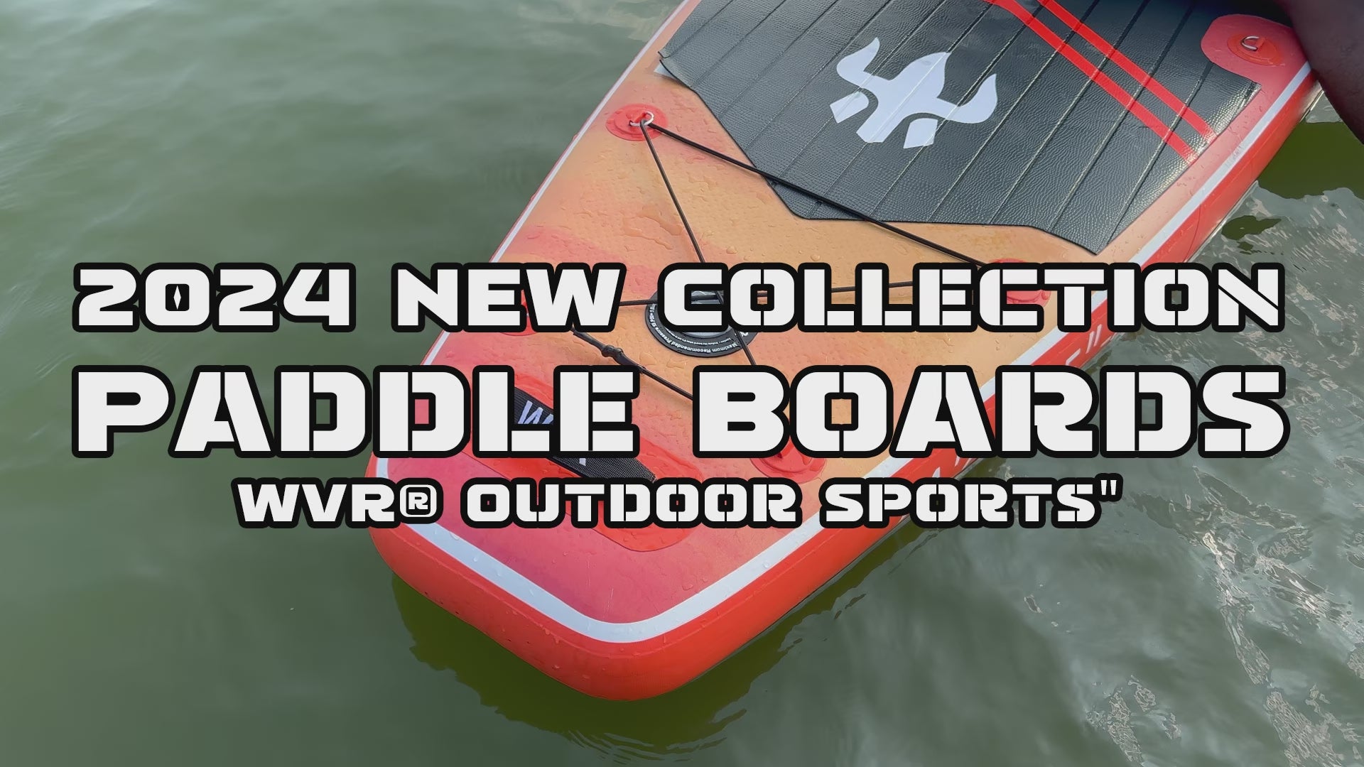 Load video: WVR Inflatable Stand Up Paddle Board with Accessories, Anti-Slip EVA Deck, SUP Board for All Skill Levels Youth &amp; Adults Wide Stable Adjustable Paddle, Leash and Carry Bag